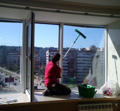 Мытье окон в однокомнатной квартире Ермолино